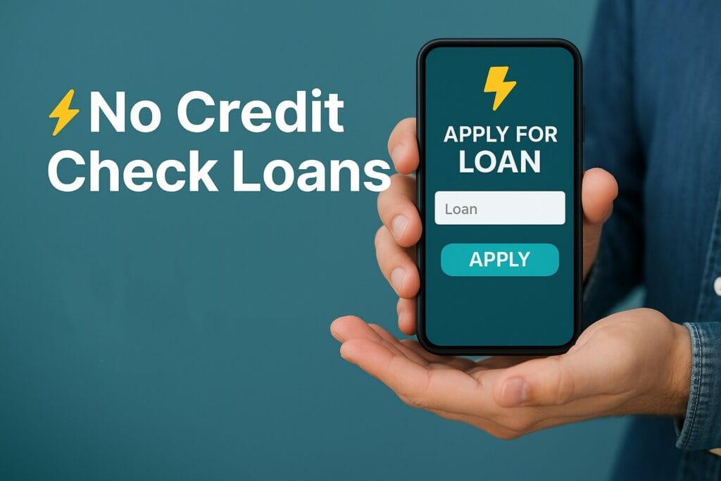 Filipino borrower applying for a no credit check loan using smartphone